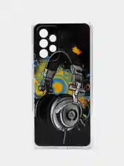 Хром чехол Samsung Galaxy A52 / A52s силиконовый, с рисунком (Самсунг Галакси А52)