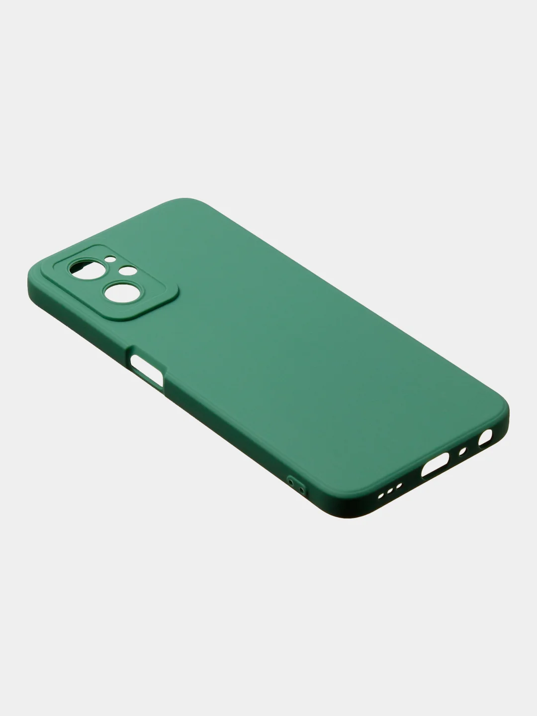 Зеленый чехол для Realme 9i (4G)/ Oppo A36 / Oppo A96 (4G) матовый с дополнительной защитой камеры