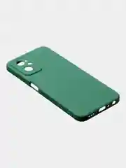 Зеленый чехол для Realme 9i (4G)/ Oppo A36 / Oppo A96 (4G) матовый с дополнительной защитой камеры