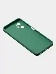 Зеленый чехол для Realme 9i (4G)/ Oppo A36 / Oppo A96 (4G) матовый с дополнительной защитой камеры