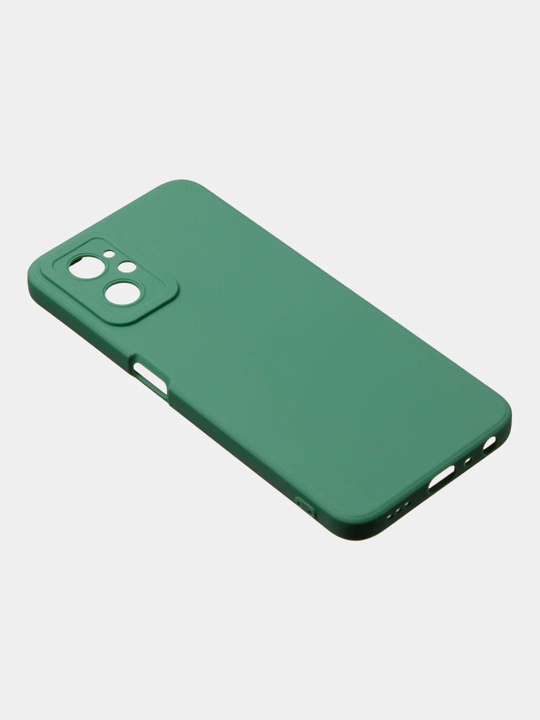 Зеленый чехол для Realme 9i (4G)/ Oppo A36 / Oppo A96 (4G) матовый с дополнительной защитой камеры