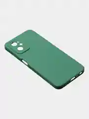 Зеленый чехол для Realme 9i (4G)/ Oppo A36 / Oppo A96 (4G) матовый с дополнительной защитой камеры