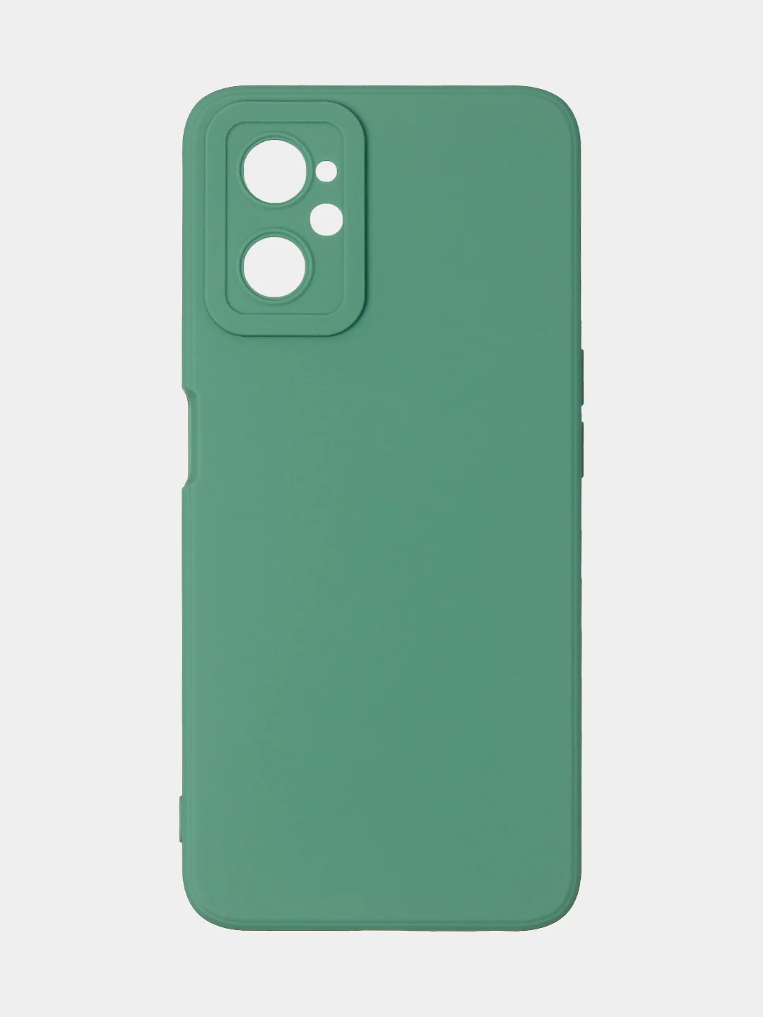Зеленый чехол для Realme 9i (4G)/ Oppo A36 / Oppo A96 (4G) матовый с дополнительной защитой камеры