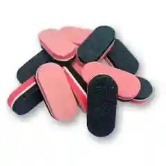 Красный двухсторонний баф для ногтей, 100/180 грит, пилка, 40 штук