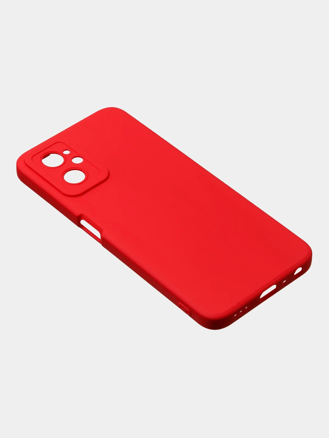 Красный чехол для Realme 9i (4G)/ Oppo A36 / Oppo A96 (4G) матовый с дополнительной защитой камеры