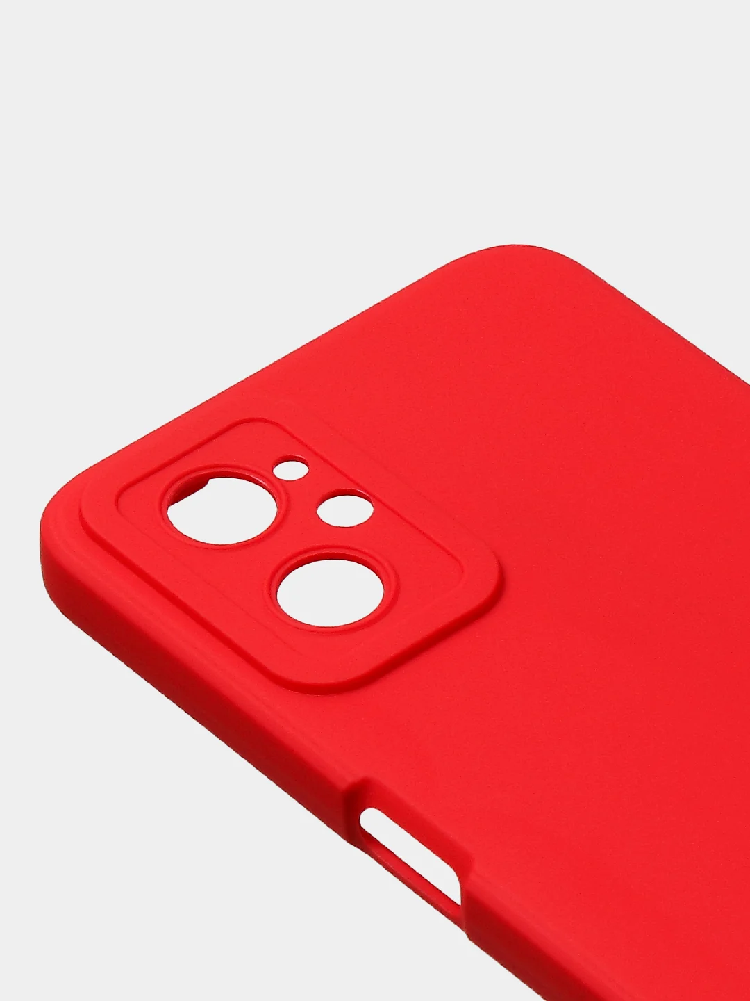 Красный чехол для Realme 9i (4G)/ Oppo A36 / Oppo A96 (4G) матовый с дополнительной защитой камеры
