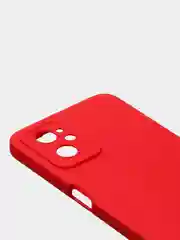 Красный чехол для Realme 9i (4G)/ Oppo A36 / Oppo A96 (4G) матовый с дополнительной защитой камеры