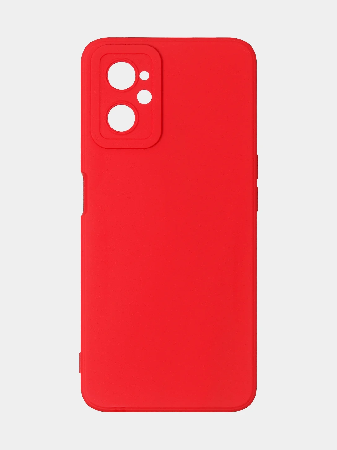Красный чехол для Realme 9i (4G)/ Oppo A36 / Oppo A96 (4G) матовый с дополнительной защитой камеры