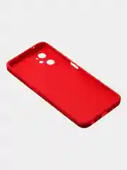 Красный чехол для Realme 9i (4G)/ Oppo A36 / Oppo A96 (4G) матовый с дополнительной защитой камеры