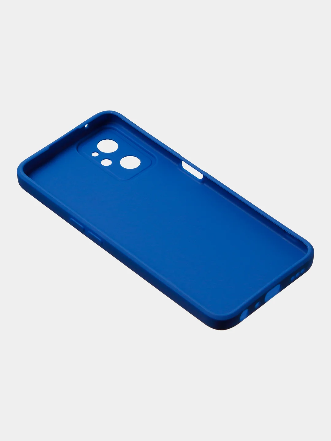 Синий чехол для Realme 9i (4G)/ Oppo A36 / Oppo A96 (4G) матовый с дополнительной защитой камеры