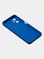 Синий чехол для Realme 9i (4G)/ Oppo A36 / Oppo A96 (4G) матовый с дополнительной защитой камеры