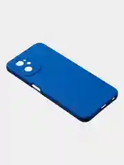 Синий чехол для Realme 9i (4G)/ Oppo A36 / Oppo A96 (4G) матовый с дополнительной защитой камеры