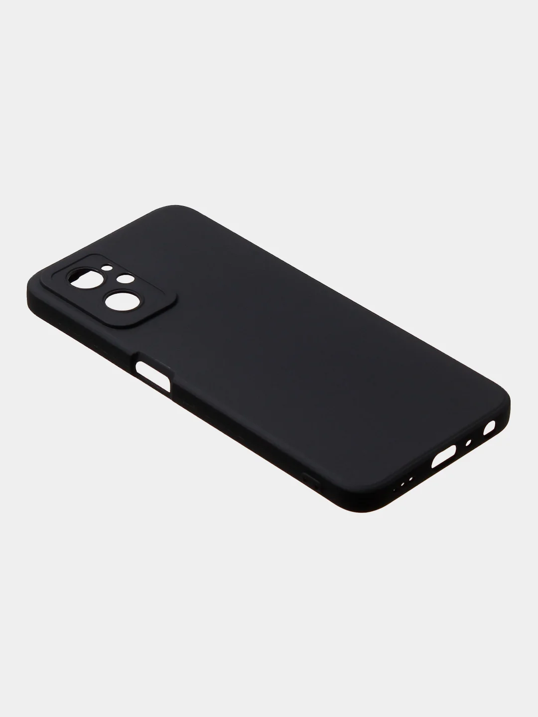 Черный чехол для Realme 9i (4G)/ Oppo A36 / Oppo A96 (4G) матовый с дополнительной защитой камеры