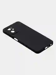Черный чехол для Realme 9i (4G)/ Oppo A36 / Oppo A96 (4G) матовый с дополнительной защитой камеры