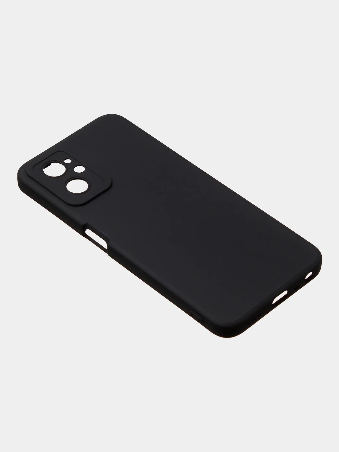 Черный чехол для Realme 9i (4G)/ Oppo A36 / Oppo A96 (4G) матовый с дополнительной защитой камеры