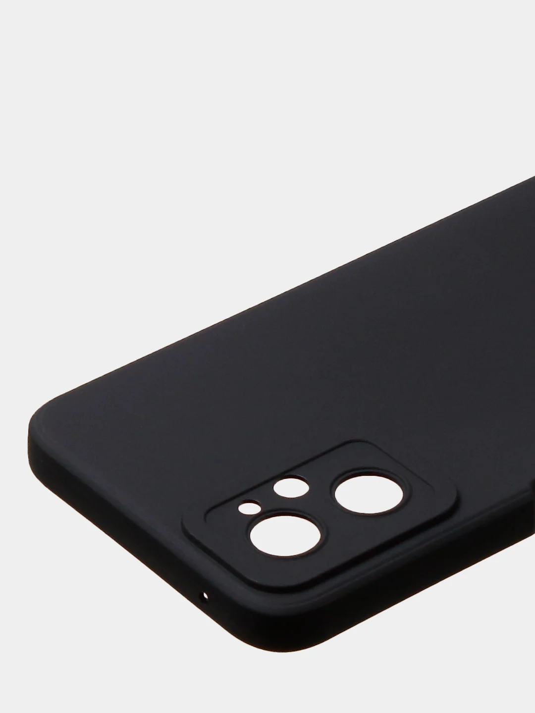 Черный чехол для Realme 9i (4G)/ Oppo A36 / Oppo A96 (4G) матовый с дополнительной защитой камеры
