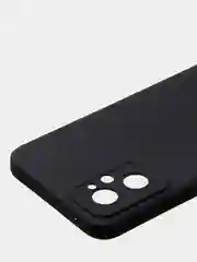 Черный чехол для Realme 9i (4G)/ Oppo A36 / Oppo A96 (4G) матовый с дополнительной защитой камеры