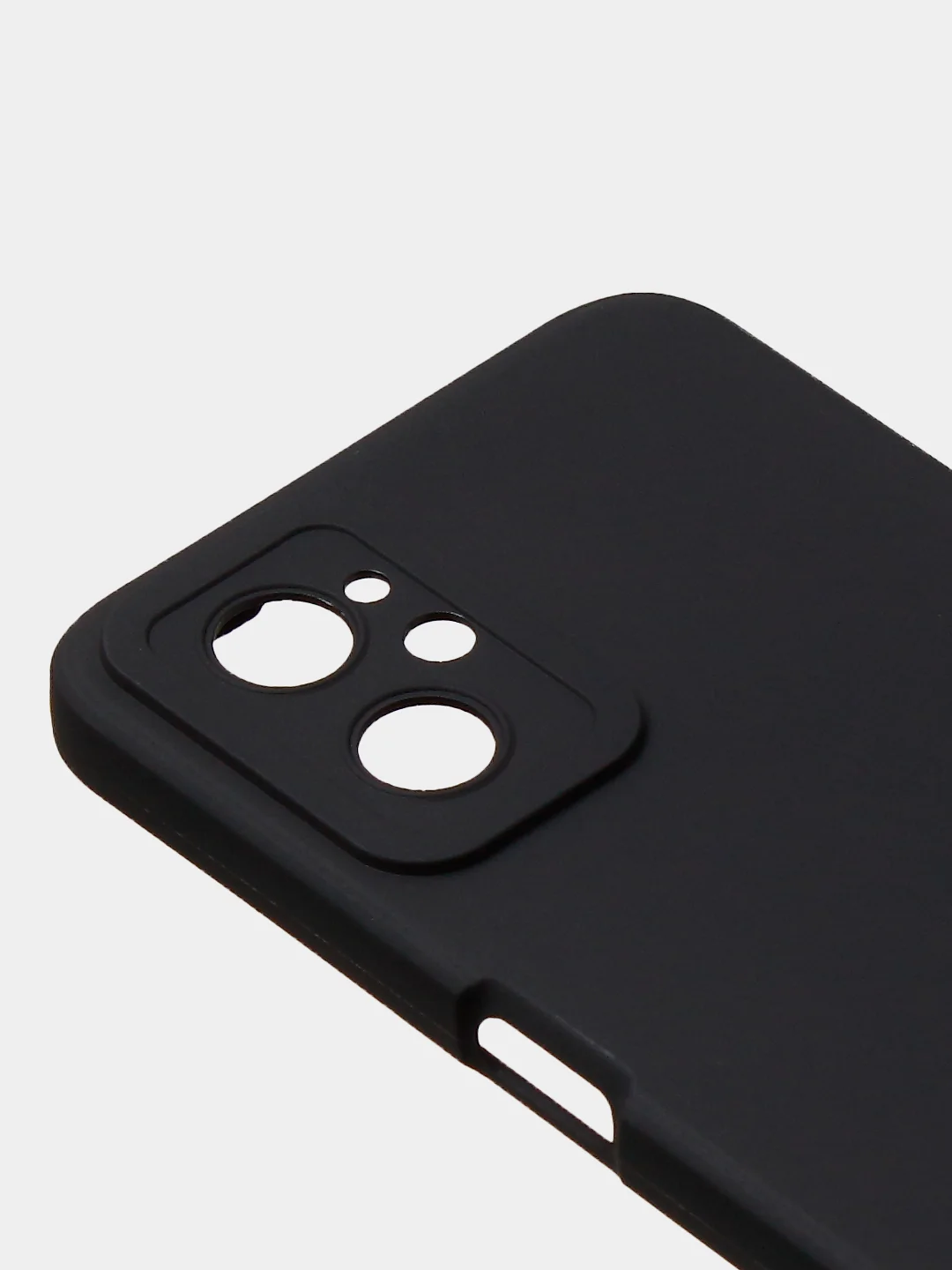 Черный чехол для Realme 9i (4G)/ Oppo A36 / Oppo A96 (4G) матовый с дополнительной защитой камеры