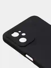 Черный чехол для Realme 9i (4G)/ Oppo A36 / Oppo A96 (4G) матовый с дополнительной защитой камеры