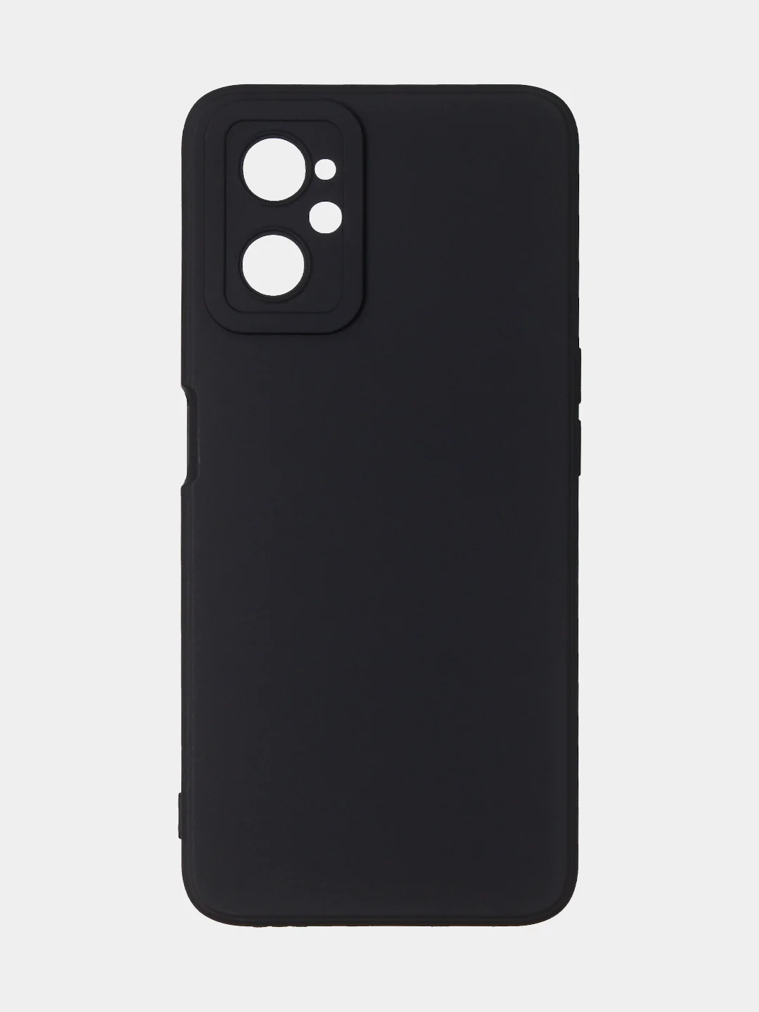 Черный чехол для Realme 9i (4G)/ Oppo A36 / Oppo A96 (4G) матовый с дополнительной защитой камеры