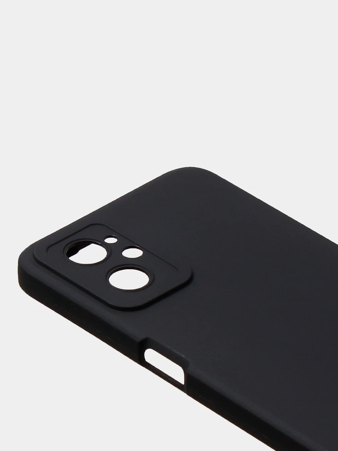 Черный чехол для Realme 9i (4G)/ Oppo A36 / Oppo A96 (4G) матовый с дополнительной защитой камеры