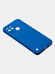 Зеленый чехол для Realme C21Y, матовый, с дополнительной защитой камеры