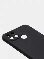 Черный чехол для Realme C21Y, матовый, с дополнительной защитой камеры
