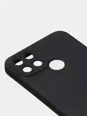 Черный чехол для Realme C21Y, матовый, с дополнительной защитой камеры