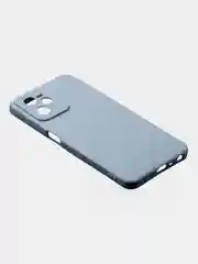 Голубой чехол для Realme C35 / Realme Narzo 50A Prime, матовый, с дополнительной защитой камеры
