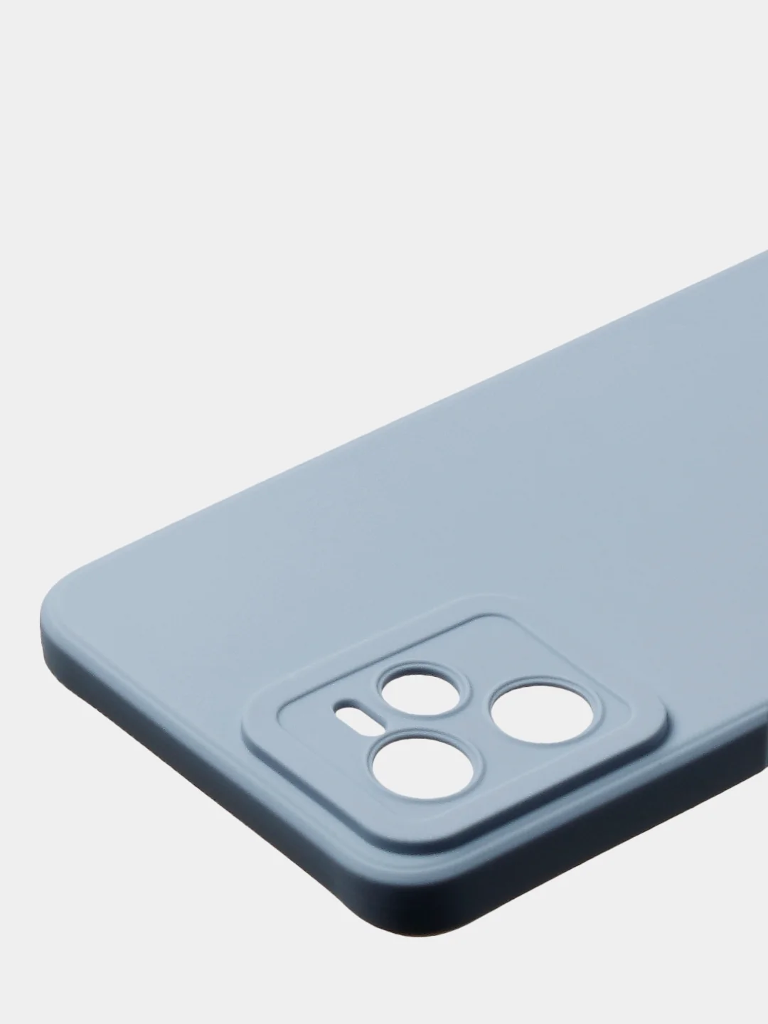 Голубой чехол для Realme C35 / Realme Narzo 50A Prime, матовый, с дополнительной защитой камеры