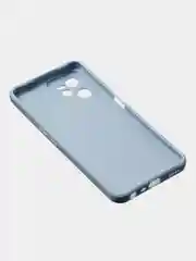 Голубой чехол для Realme C35 / Realme Narzo 50A Prime, матовый, с дополнительной защитой камеры