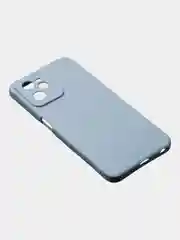 Голубой чехол для Realme C35 / Realme Narzo 50A Prime, матовый, с дополнительной защитой камеры