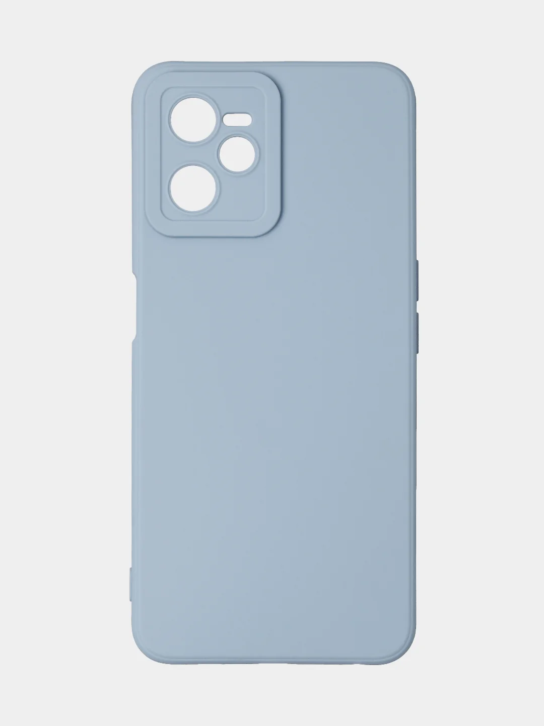 Голубой чехол для Realme C35 / Realme Narzo 50A Prime, матовый, с дополнительной защитой камеры