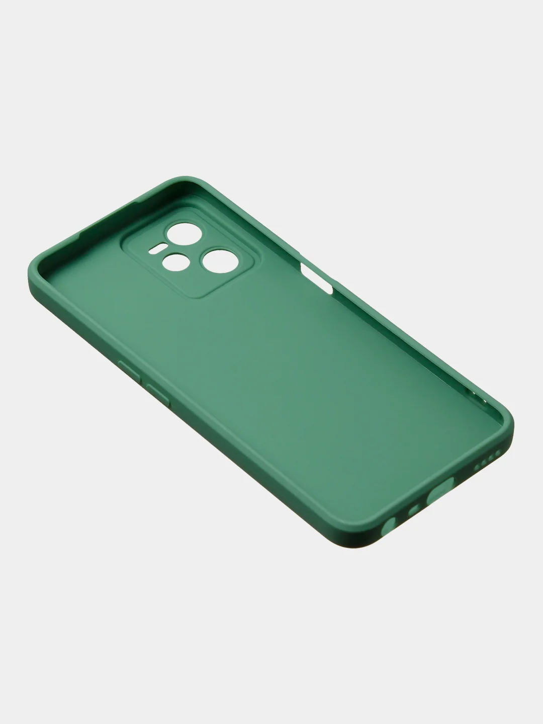 Зеленый чехол для Realme C35 / Realme Narzo 50A Prime, матовый, с дополнительной защитой камеры
