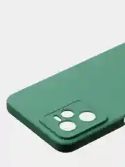 Зеленый чехол для Realme C35 / Realme Narzo 50A Prime, матовый, с дополнительной защитой камеры
