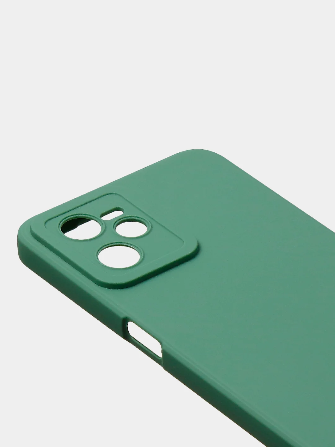 Зеленый чехол для Realme C35 / Realme Narzo 50A Prime, матовый, с дополнительной защитой камеры