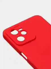 Красный чехол для Realme C35 / Realme Narzo 50A Prime, матовый, с дополнительной защитой камеры