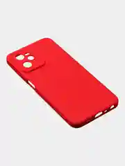 Красный чехол для Realme C35 / Realme Narzo 50A Prime, матовый, с дополнительной защитой камеры