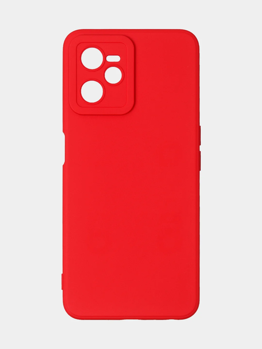 Красный чехол для Realme C35 / Realme Narzo 50A Prime, матовый, с дополнительной защитой камеры