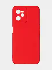 Красный чехол для Realme C35 / Realme Narzo 50A Prime, матовый, с дополнительной защитой камеры