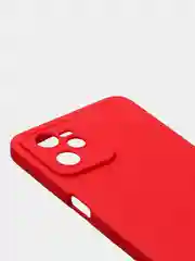 Красный чехол для Realme C35 / Realme Narzo 50A Prime, матовый, с дополнительной защитой камеры
