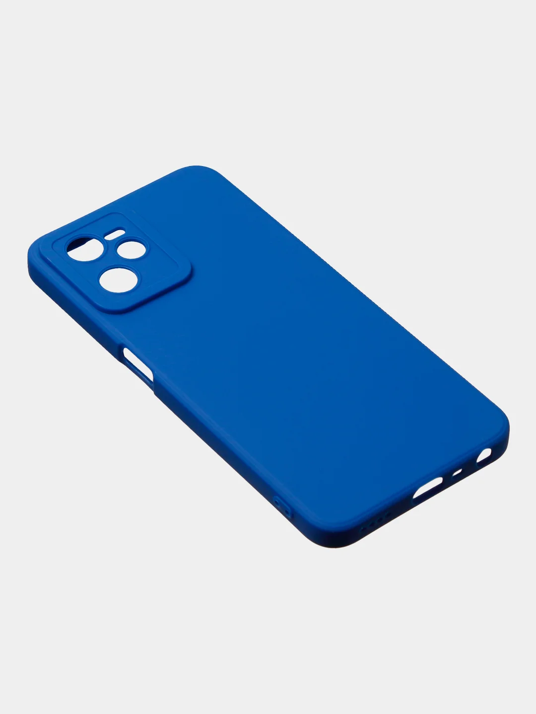 Синий чехол для Realme C35 / Realme Narzo 50A Prime, матовый, с дополнительной защитой камеры