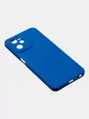 Синий чехол для Realme C35 / Realme Narzo 50A Prime, матовый, с дополнительной защитой камеры