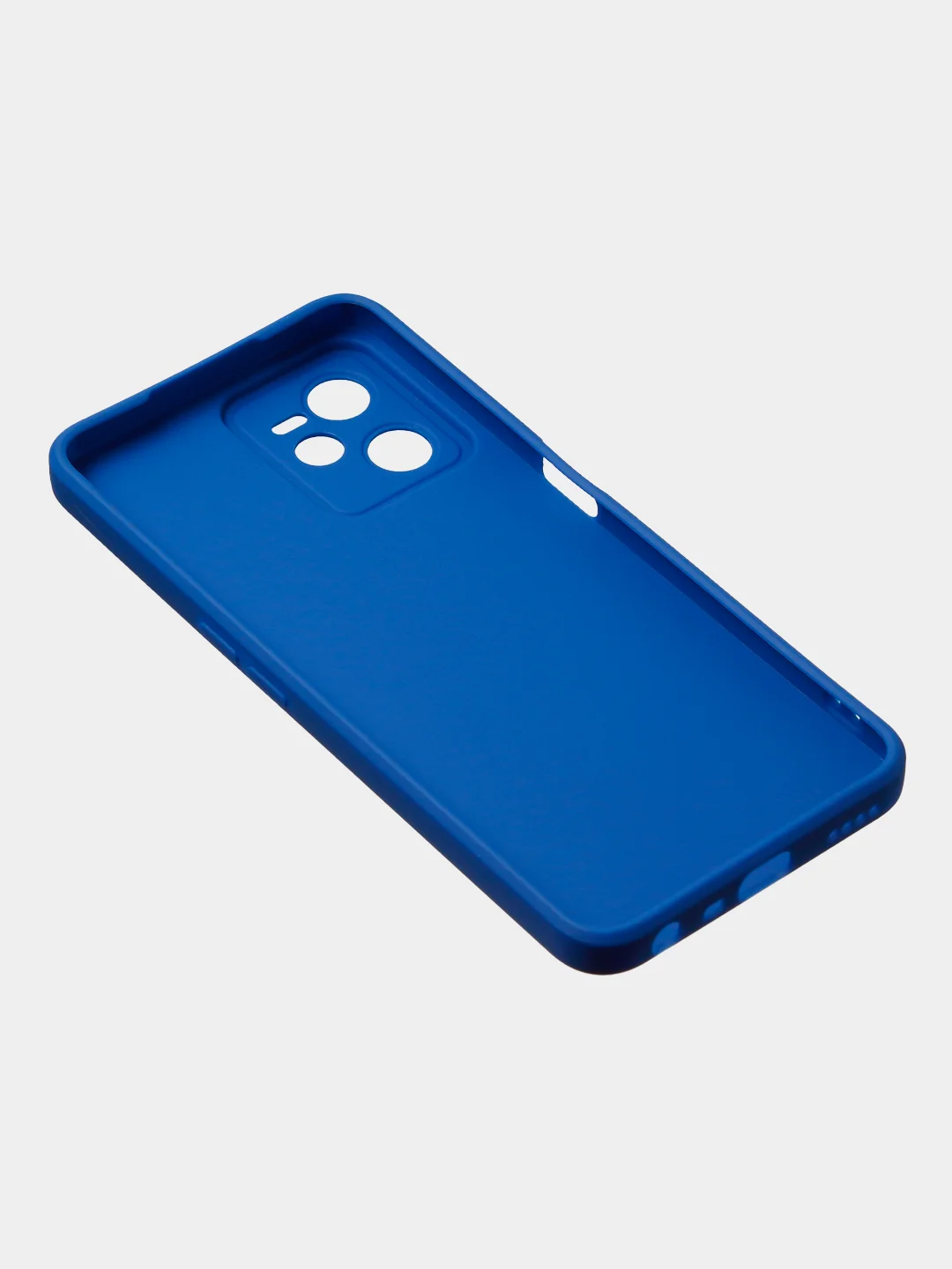 Синий чехол для Realme C35 / Realme Narzo 50A Prime, матовый, с дополнительной защитой камеры