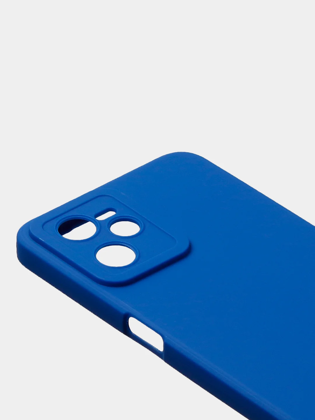 Синий чехол для Realme C35 / Realme Narzo 50A Prime, матовый, с дополнительной защитой камеры