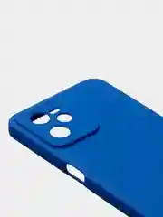 Синий чехол для Realme C35 / Realme Narzo 50A Prime, матовый, с дополнительной защитой камеры