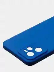 Синий чехол для Realme C35 / Realme Narzo 50A Prime, матовый, с дополнительной защитой камеры