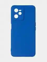 Синий чехол для Realme C35 / Realme Narzo 50A Prime, матовый, с дополнительной защитой камеры