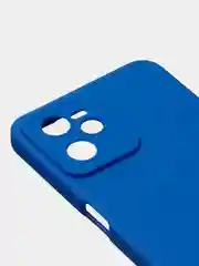 Синий чехол для Realme C35 / Realme Narzo 50A Prime, матовый, с дополнительной защитой камеры