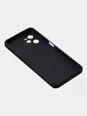Черный чехол для Realme C35 / Realme Narzo 50A Prime, матовый, с дополнительной защитой камеры